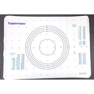 Vintage Tupperware Pastry Mat Berry Bliss Measure Guide Conversion US & Metric